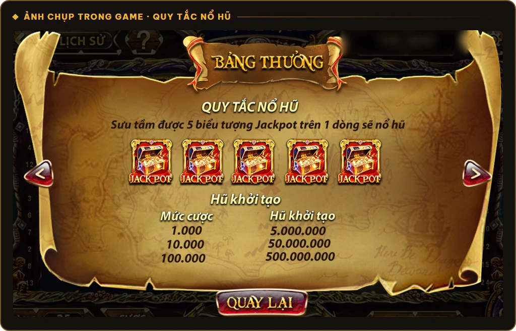Quy tắc nổ hũ và hũ khởi tạo Pirate King Sunwin