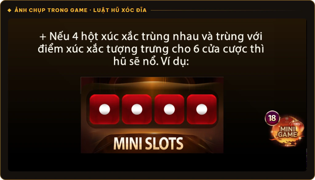 Luật nổ Hũ Xóc Đĩa Livestream trên Sunwin và cách tính thưởng hũ