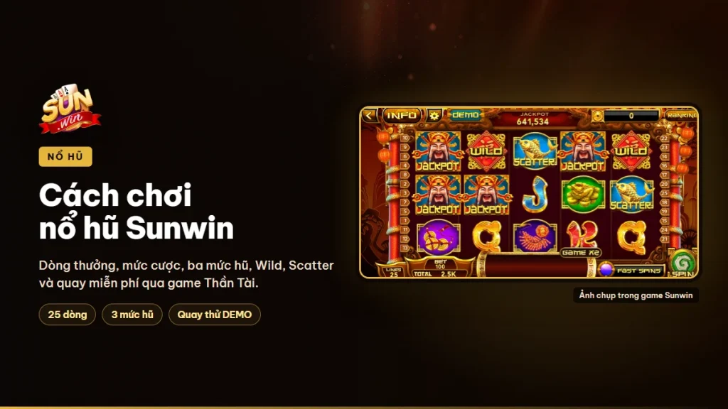 Cách chơi nổ hũ Sunwin qua game Thần Tài