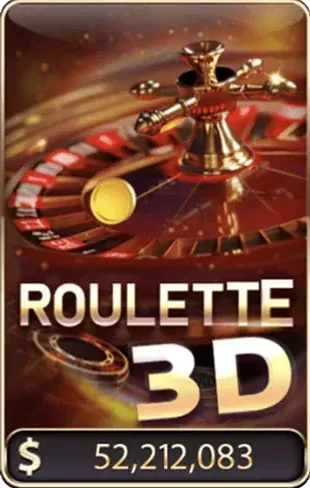Thẻ game Roulette 3D trong sảnh casino