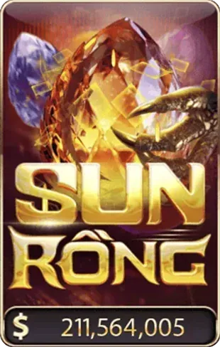 Thẻ game nổ hũ Sun Rồng kèm số tiền hũ
